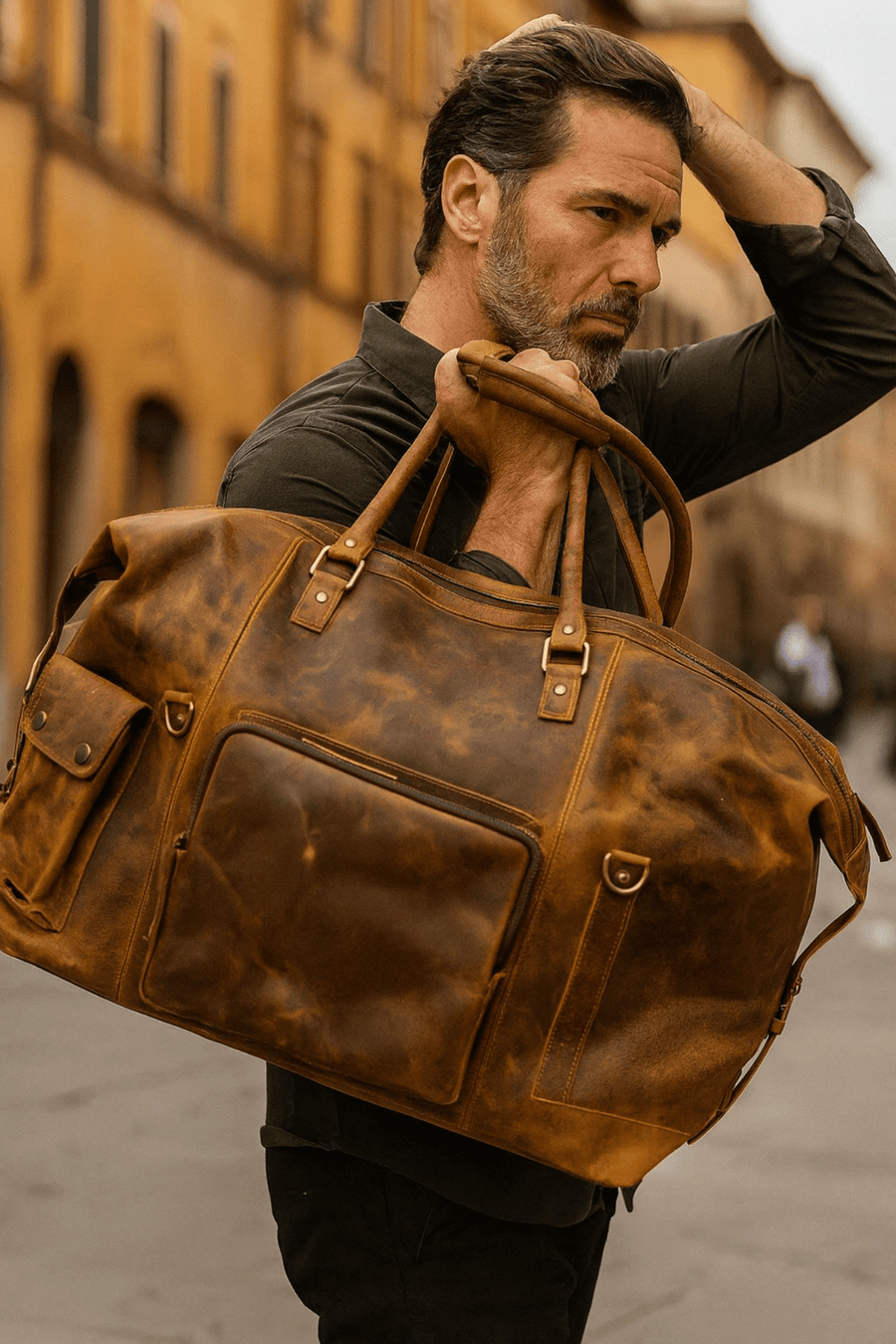 Branson Leather Weekend Bag