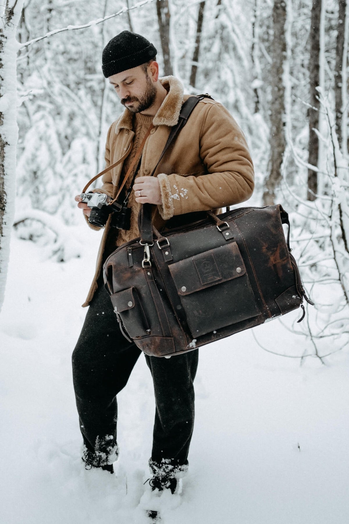 Branson Travel leather bag - Aurelius Leather