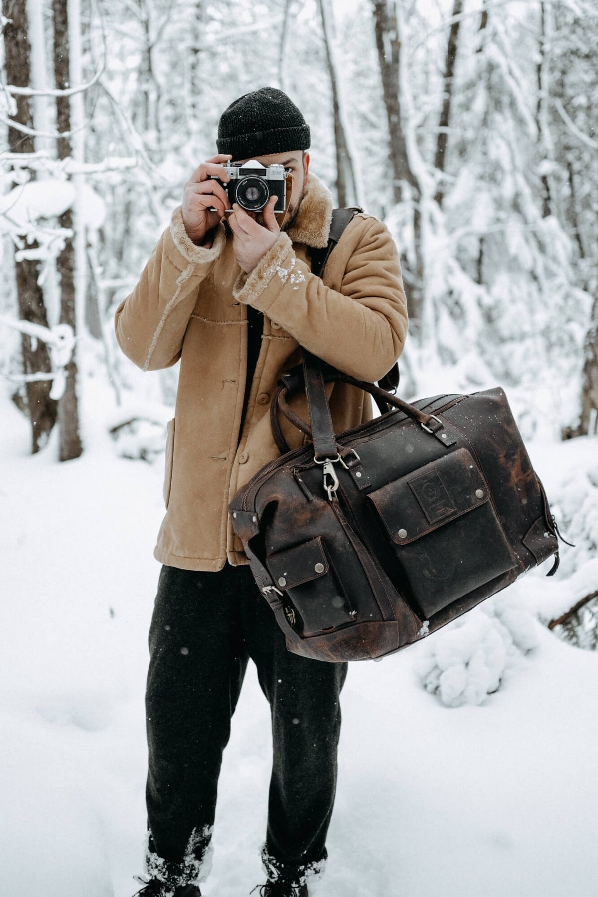 Branson Travel leather bag - Aurelius Leather