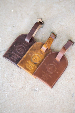 Luggage Tag Dark - Aurelius Leather