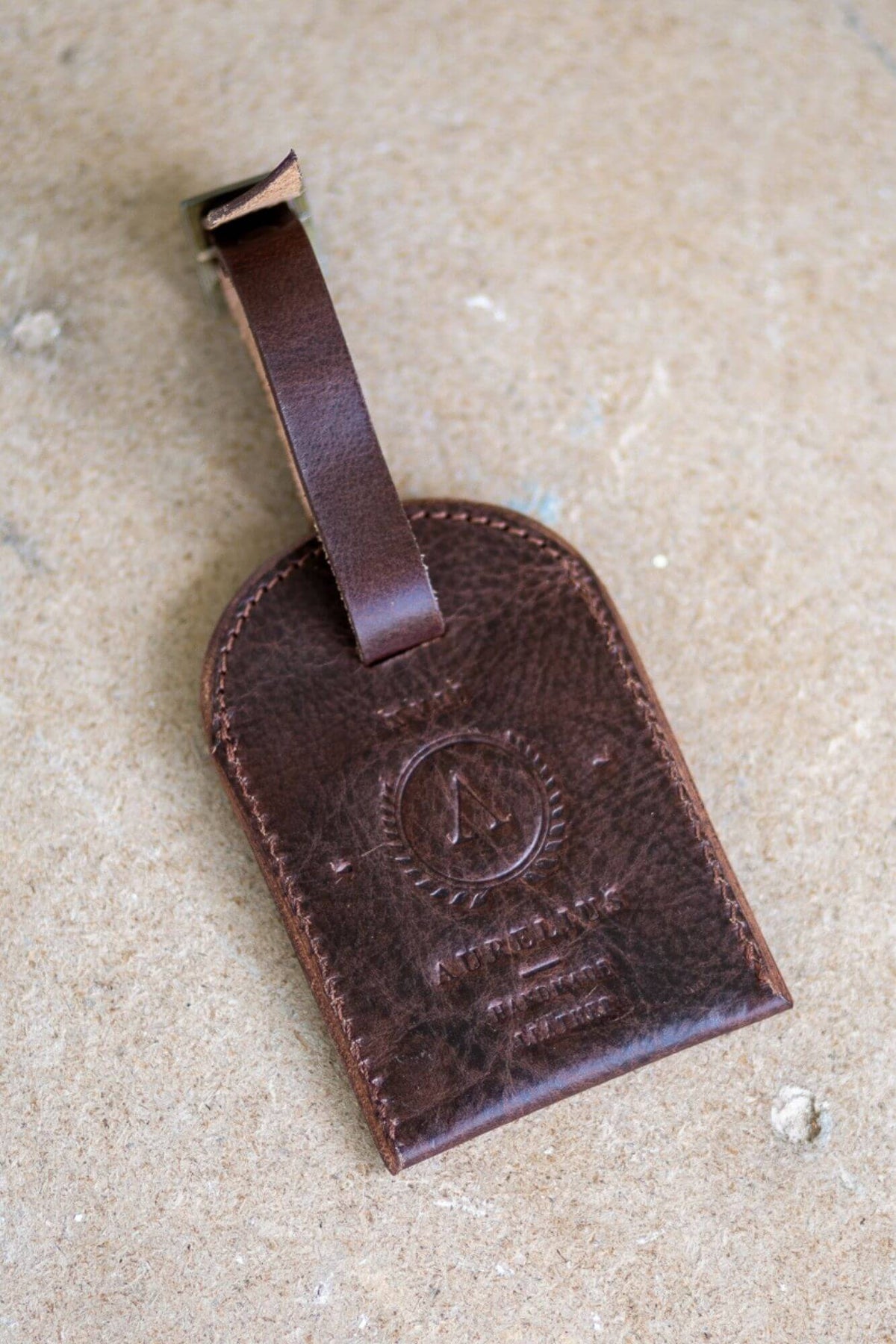 Luggage Tag Dark - Aurelius Leather