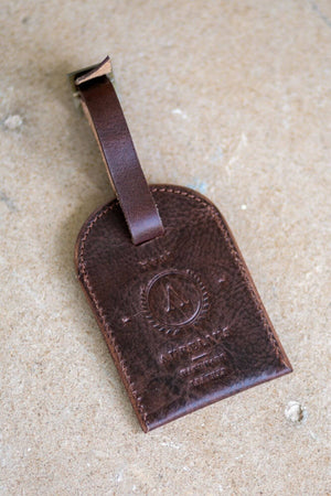 Luggage Tag Dark - Aurelius Leather