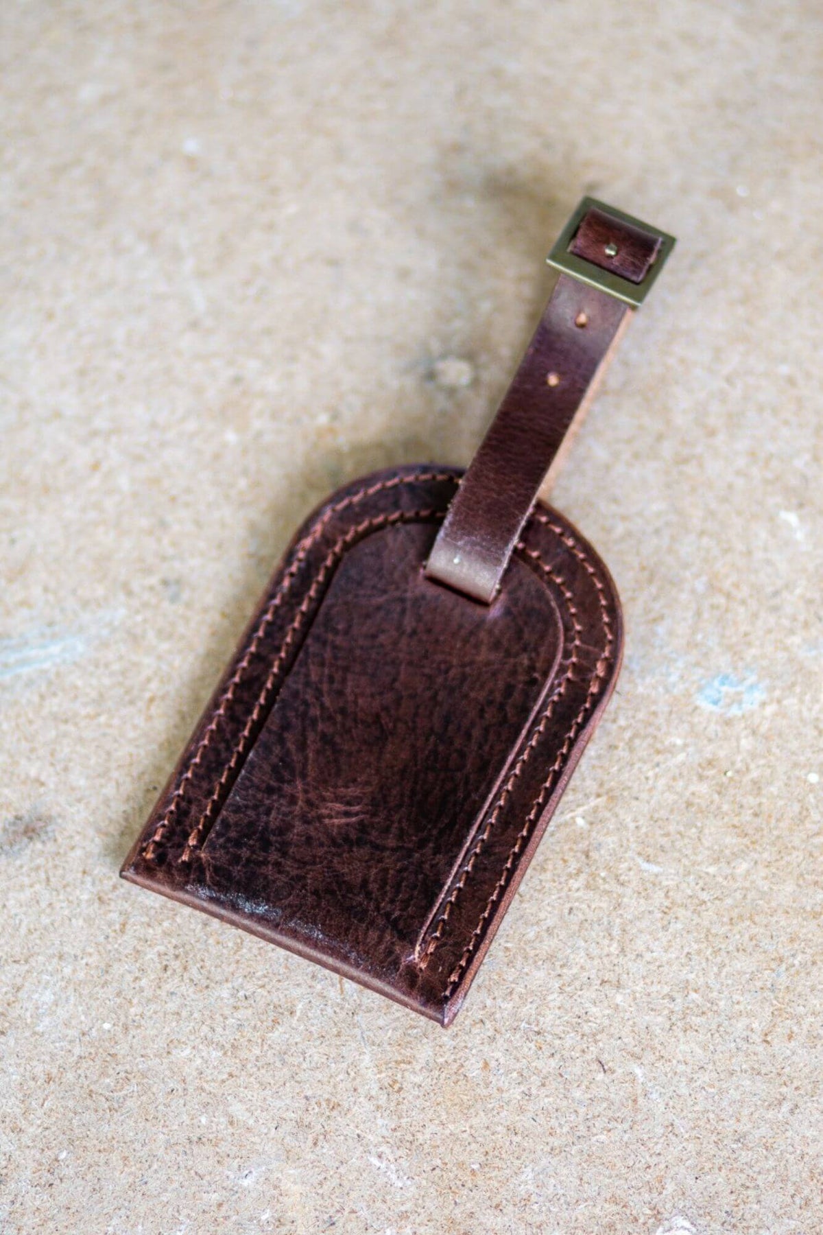 Luggage Tag Dark - Aurelius Leather