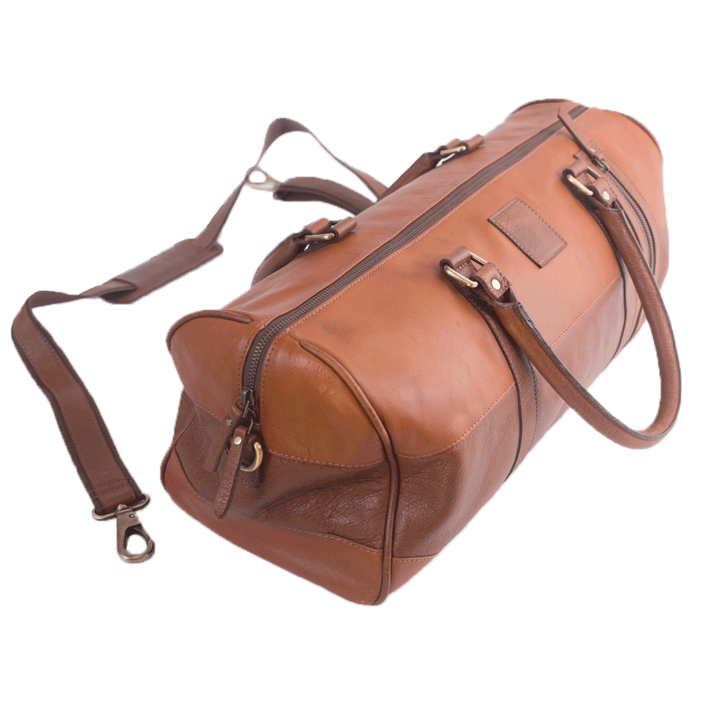 Leather Francis Overnight Bag - Aurelius Leather